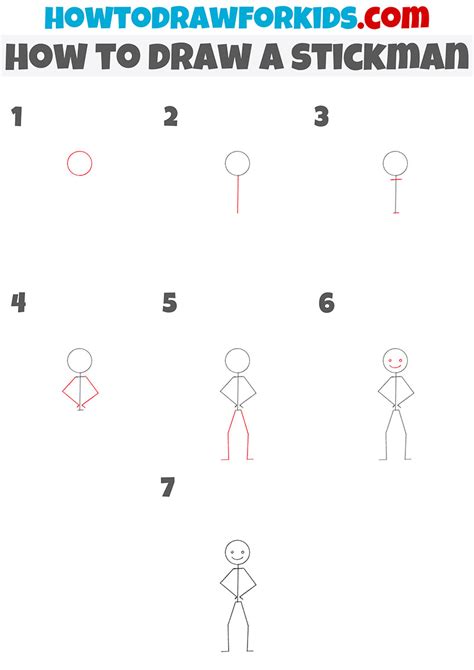 How to Draw a Stickman - Easy Drawing Tutorial For Kids