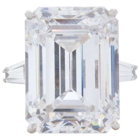 Hrd Antwerp VVS H 5.04 Carat G Color Emerald Cut Diamond Ring For Sale ...