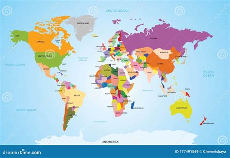 World Map With Countries And Oceans - vrogue.co