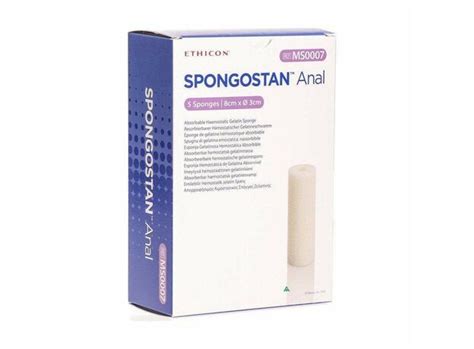 Ethicon Biosurgery Spongostan Anal Absorbable Hemostat (8 x 3 cm, Box Of 20)