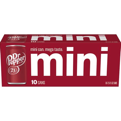 Dr Pepper Mini 7.5 oz Cans - Shop Soda at H-E-B