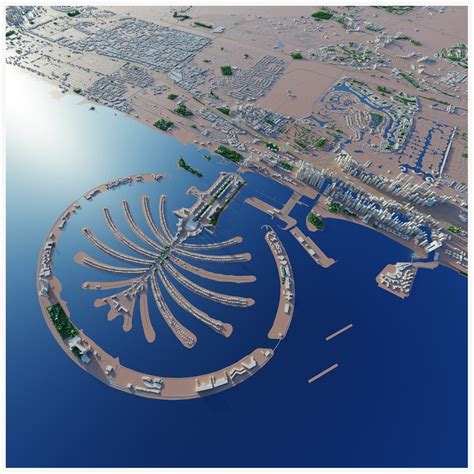 3D Dubai city map - TurboSquid 1841145