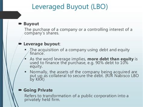 Harman Leveraged Buyout