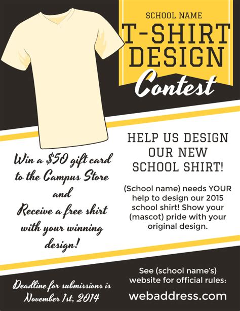 T-Shirt Design Contest Maketing Flyers | InkSoft | InkSoft