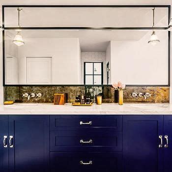 Interior design inspiration photos by SVZ Interior Design. | Marble bathroom designs, Blue small ...