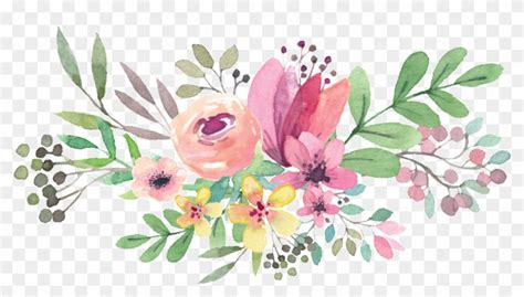 Free Png Download Watercolor Flowers Vector Png Images - Watercolor ...