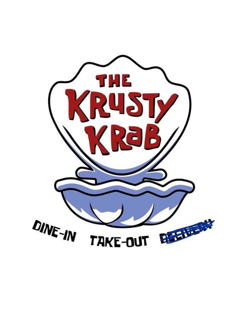 Krusty krab logo | Spongebob party, Spongebob, Spongebob birthday