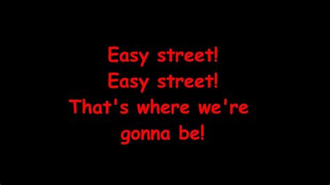 Annie Jr - Easy Street with Lyrics - YouTube