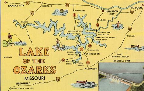 Map Of Lake Of The Ozarks Missouri P24309