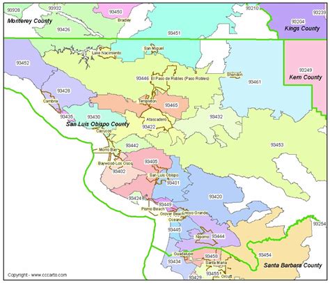 California Zip Code Map Guide - Find comprehensive zip code maps throughout California.