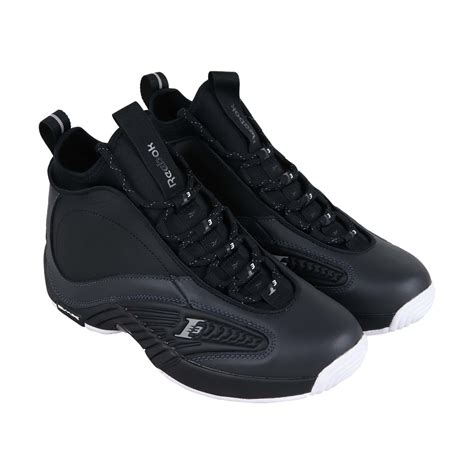 Reebok Iverson Answer IV.V Mens Black Lace Up Athletic Gym Basketball ...