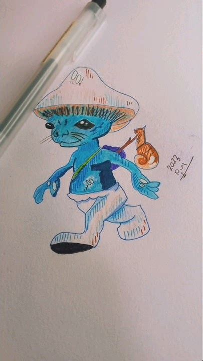 #short#shortsvideo #art#artparham #smurfcat #cat#drawing #painting # ...