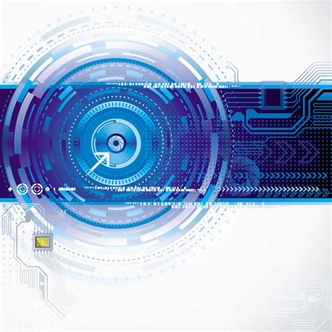 Blue technology elements vector background Vectors graphic art designs in editable .ai .eps .svg ...