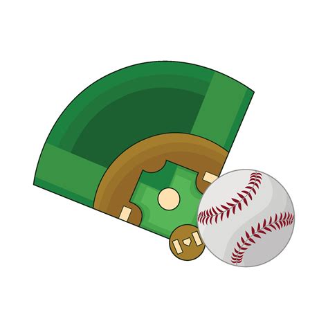 illustration of baseball field 41144040 Vector Art at Vecteezy