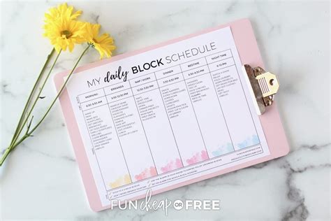 Jordan Page Block Schedule Free Printable - PRINTABLE TEMPLATES