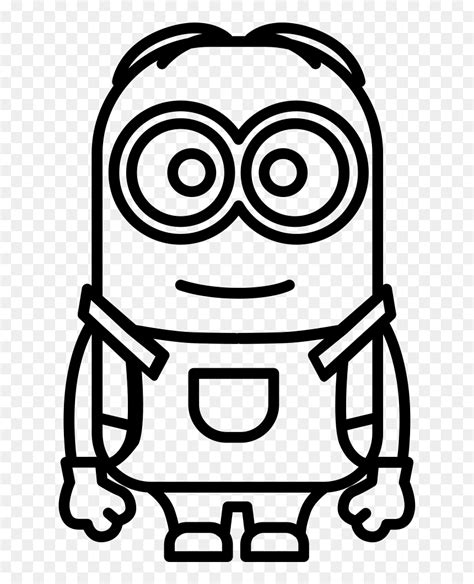 Minion Clipart Black And White, HD Png Download - vhv