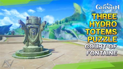 Three Hydro Totems Puzzle - Court of Fontaine | Genshin Impact - YouTube