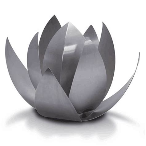 Garden Stainless Steel Flower Sculpture Steel Lotus Sculpture