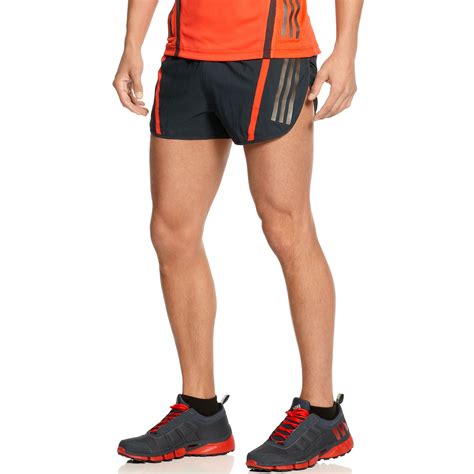 adidas Supernova Split Running Shorts in Orange for Men | Lyst