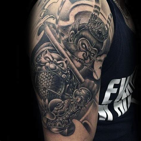 60 Stunning Monkey King Tattoo Designs for Men | King tattoos, Monkey tattoos, Monkey king