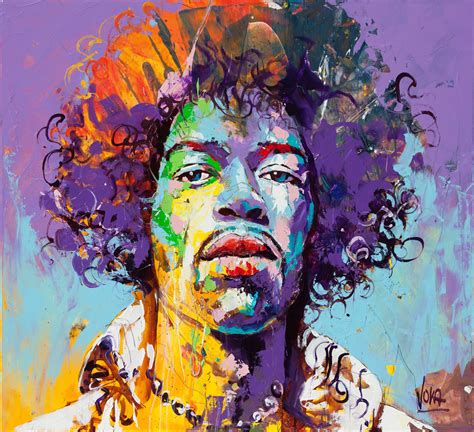 HEAD — VOKA Abstract Art Painting, Portrait Painting, Voka Art, Jimi Hendrix Art, Portraiture ...
