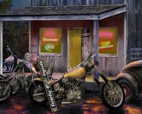 Biker Bar Wallpaper