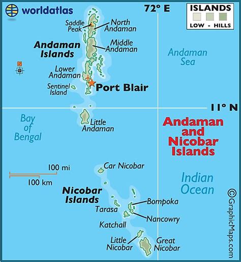 Andaman & Nicobar Islands Map