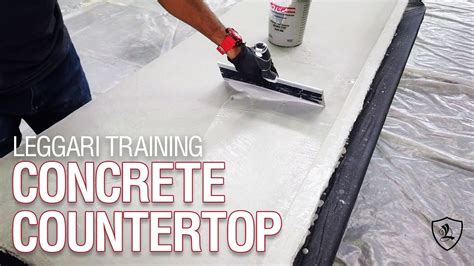 DIY Concrete Overlay Countertop - YouTube