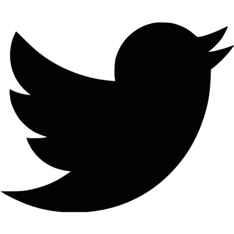 Black twitter icon - Free black social icons