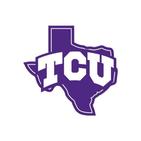 TCU- 1 Color TCU Logo State | Gameday Ironworks