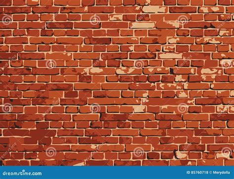 Vector Brick Wall Texture Illustration, Brickwall Pattern Stock Vector - Illustration of decor ...