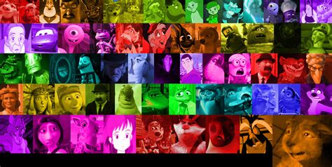 A Rainbow of Animated Movie Characters (Part 5) by Michaelsar on DeviantArt