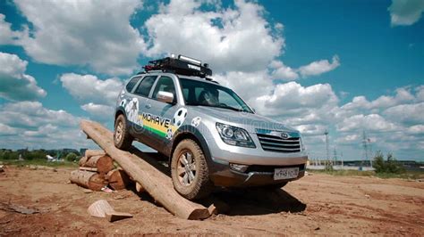 IZHEVSK, RUSSIA - JUNE 22, 2014: Kia Mohave at Offroad Test Drive Stock Footage - Video of ...