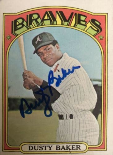 Dusty Baker Autographs and Memorabilia | Sports, Baseball