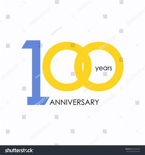 100 Years Anniversary Signs Symbols Which Stock Vector (Royalty Free) 483459280 | Shutterstock