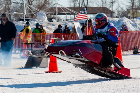 Snowmobile Drag Racing on Lake Waconia MN [5343] | Take-Off | Ken B ...