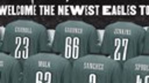 New Eagles Assigned Jersey Numbers