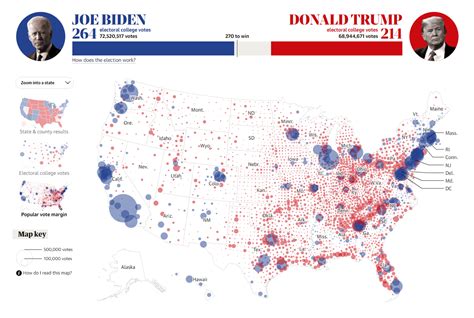 Election Maps Visualizing 2020 U.S. Presidential Electoral Vote Results