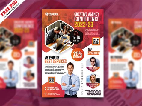 Business Seminar Promotion Flyer PSD Template | PSDFreebies.com