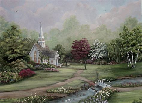 Country Church by Sandra Poirier