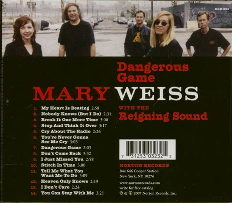 Mary Weiss (Shangri-Las) CD: Dangerous Game (CD) - Bear Family Records