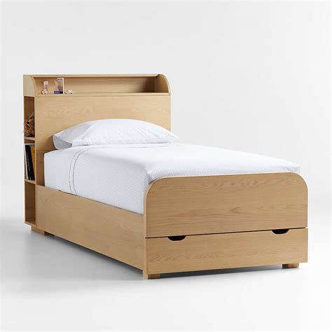 Malcolm Wood Kids Storage Bed Frame with Shelves + Reviews | Crate ...