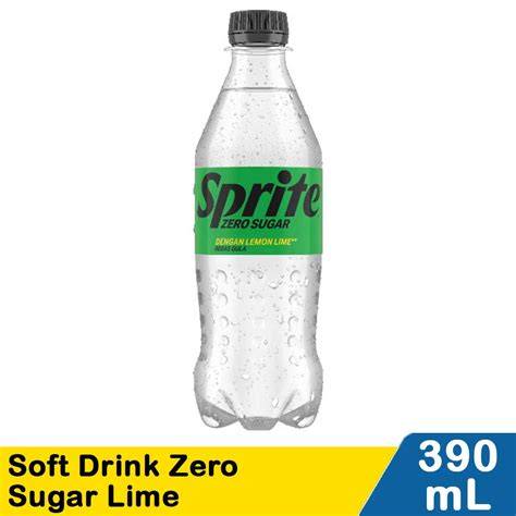 Sprite Soft Drink Zero Sugar Lime 390mL | Klik Indomaret