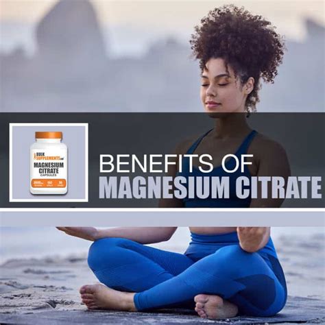 Magnesium Citrate Capsules Benefits, Side Effects and Dosage | BulkSupplements