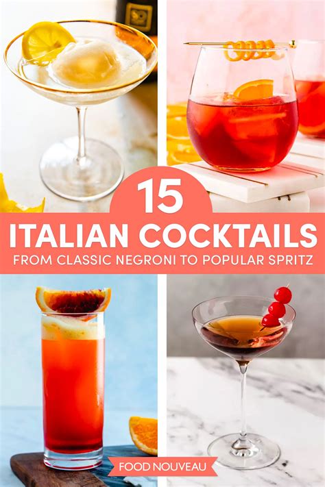 Italian Cocktails: 15 Drinks Recipes Inspired by Italy - Food Nouveau