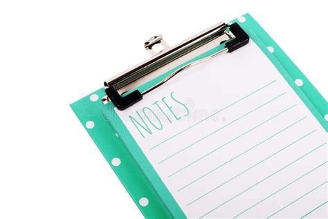 Clipboard With Sheet Isolated On White Stock Image - Image of clipboard ...