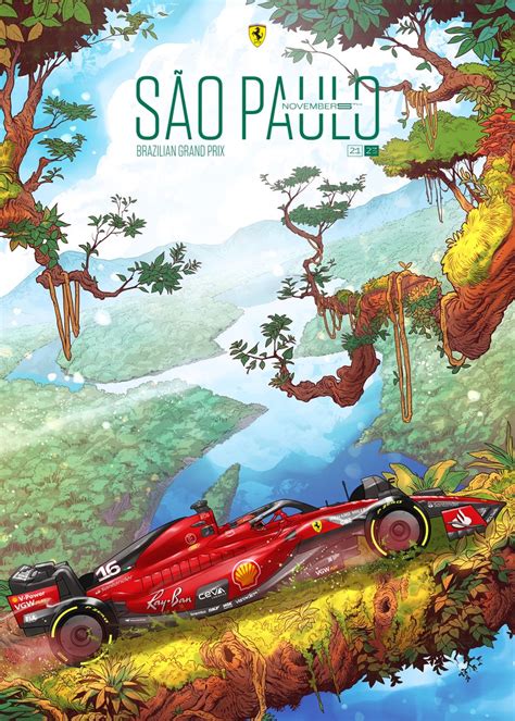 Ferrari poster for the 2023 São Paulo GP. : r/formula1