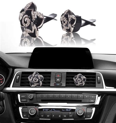 MINI-FACTORY Bling Car Accessories Interior Air Vent Crystal Rhinestone ...