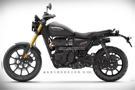 Royal Enfield Meteor 350 Scrambler Rendering Looks Purposeful