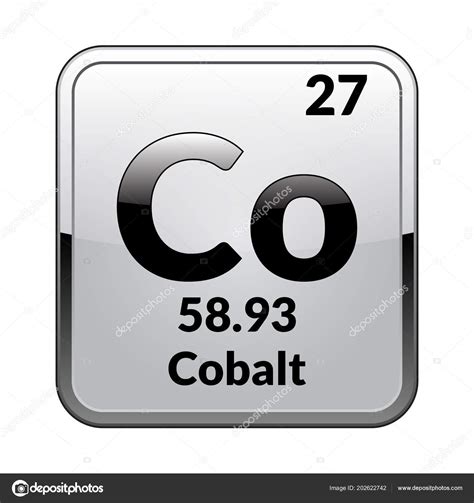 Cobalt Periodic Table Black And White